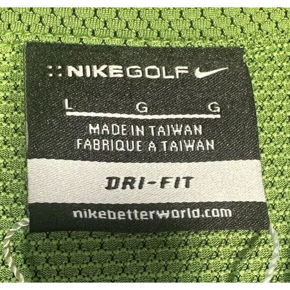 Nike Vapor Dri Fit Golf Polo Men’s Large Green Performance Stretch 402309-334 - Picture 4 of 8